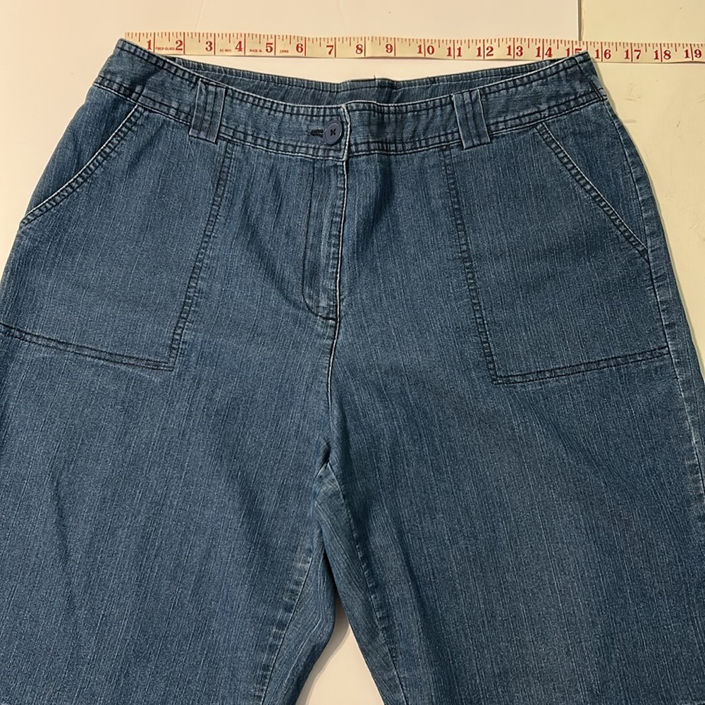 White Stag Dark Blue Denim Jean Shorts - Picture 4 of 9